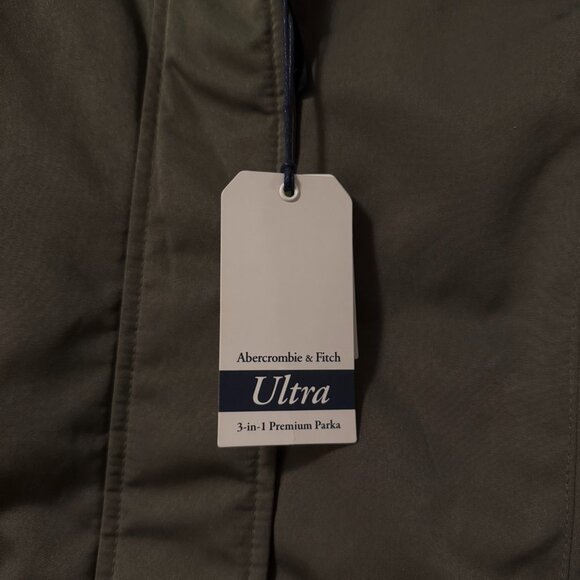 NWT ABERCROMBIE & FITCH ULTRA 3-in-1 PREMIUM PARKA COAT SIZE XS (2PC SET) - Picture 2 of 15